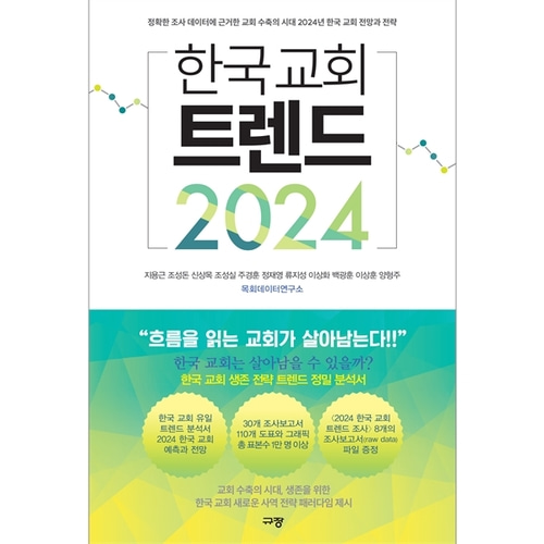 한국 교회 트렌드 2024 - 정확한 조사 데이터에 근거한 교회 수축의 시대 2024년 한국 교회 전망과 전략